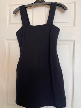Old Navy Black Square-Neck Mini Dress with Wide Straps